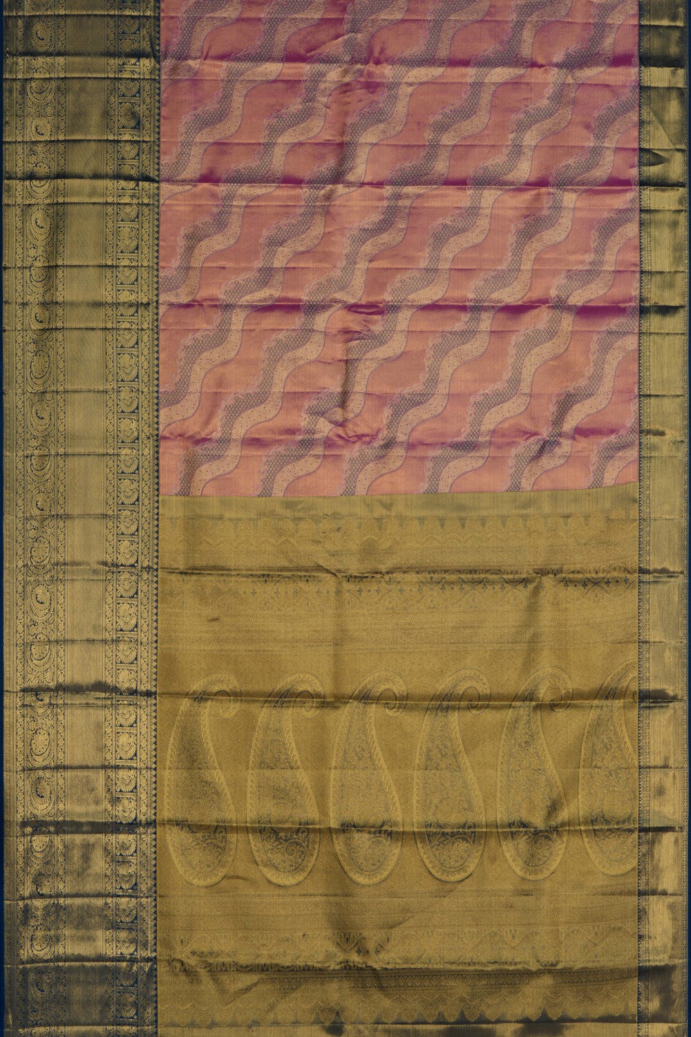 Image of Kanchipattu Tissue Brocade Pink Saree